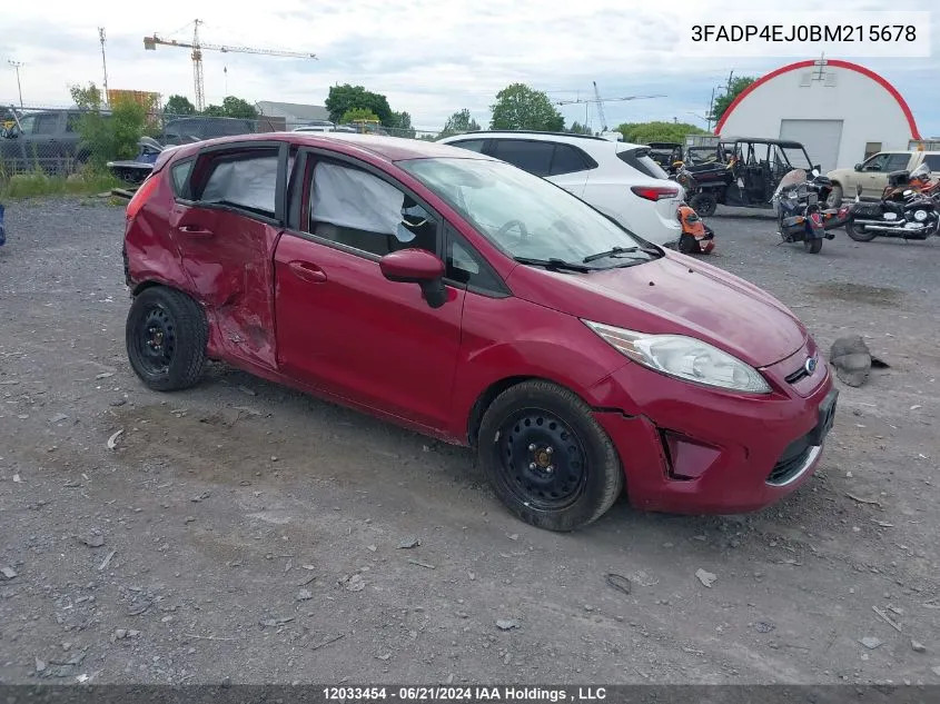 3FADP4EJ0BM215678 2011 Ford Fiesta Se