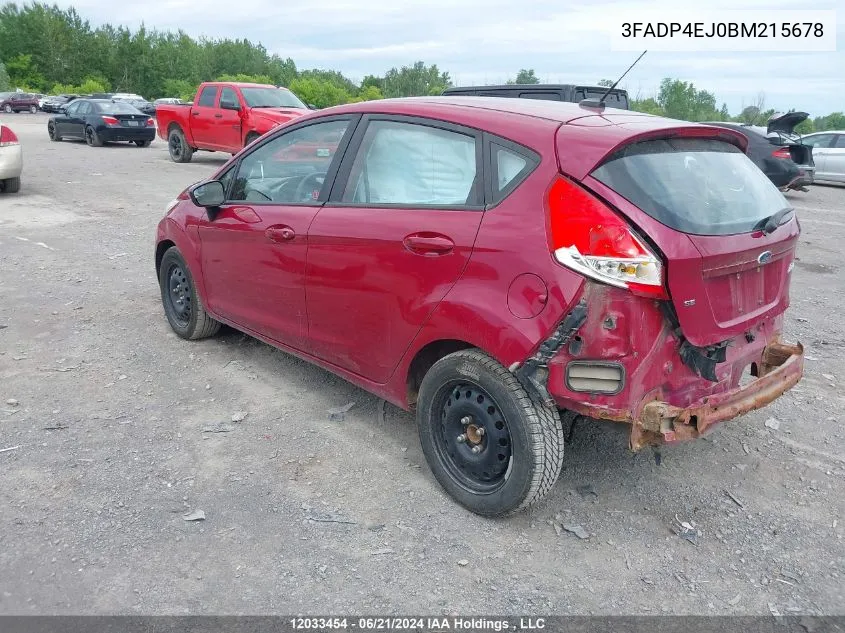 3FADP4EJ0BM215678 2011 Ford Fiesta Se