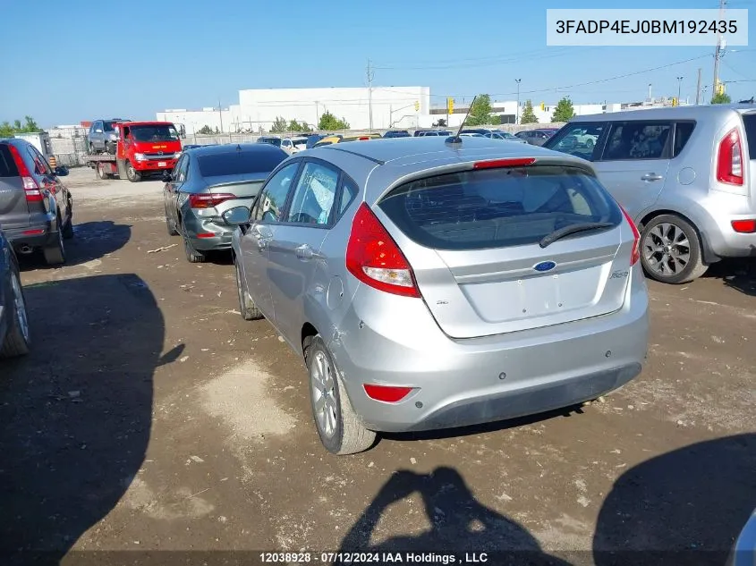 3FADP4EJ0BM192435 2011 Ford Fiesta Se