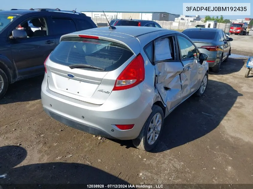 3FADP4EJ0BM192435 2011 Ford Fiesta Se