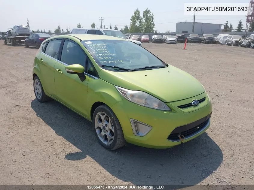 2011 Ford Fiesta Ses VIN: 3FADP4FJ5BM201693 Lot: 12055473