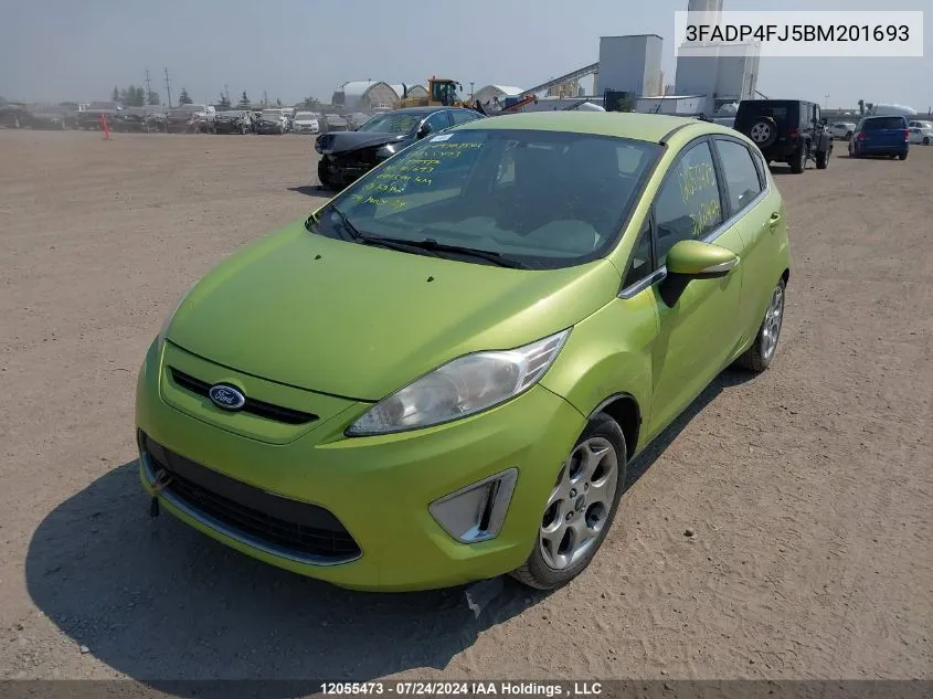 2011 Ford Fiesta Ses VIN: 3FADP4FJ5BM201693 Lot: 12055473