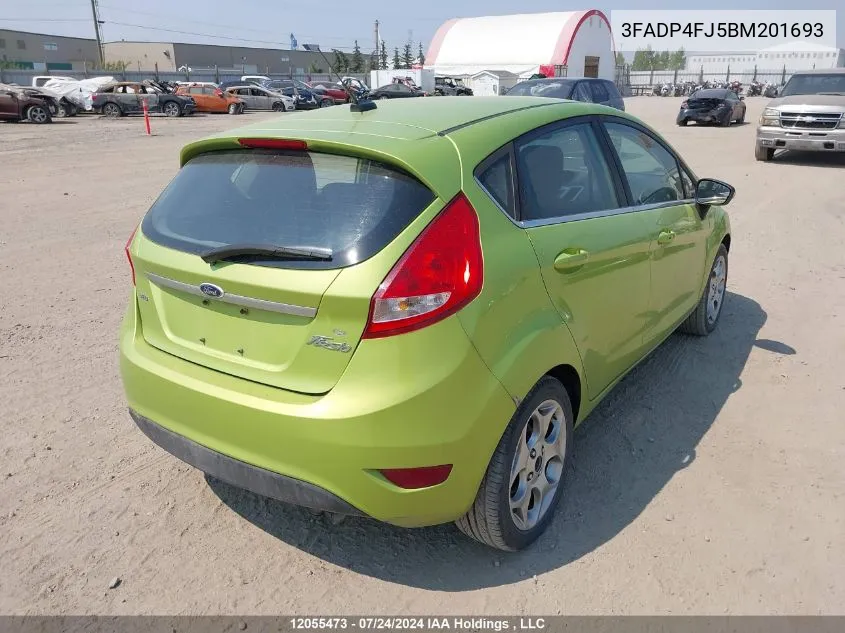 2011 Ford Fiesta Ses VIN: 3FADP4FJ5BM201693 Lot: 12055473