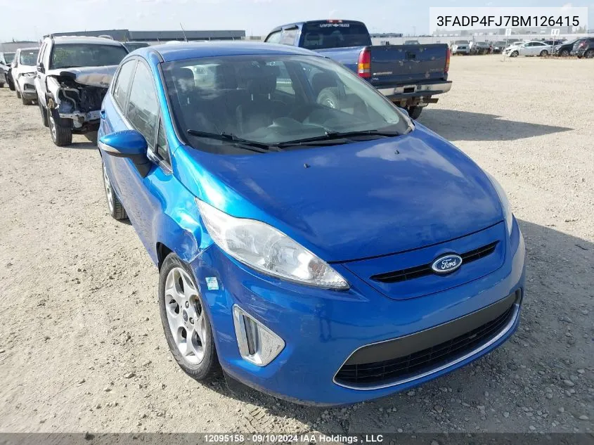 2011 Ford Fiesta Ses VIN: 3FADP4FJ7BM126415 Lot: 12095158