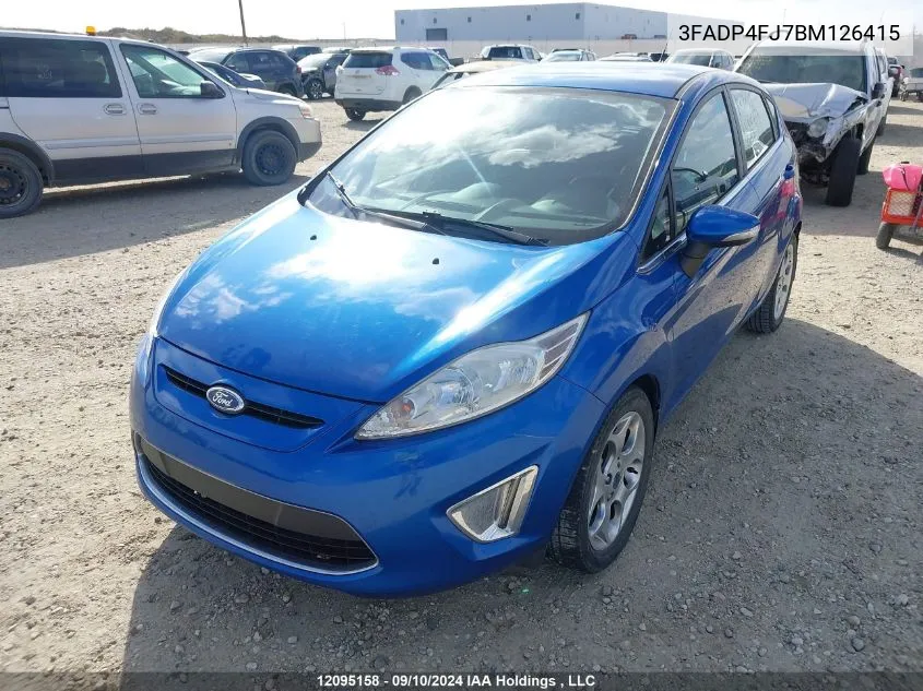 2011 Ford Fiesta Ses VIN: 3FADP4FJ7BM126415 Lot: 12095158