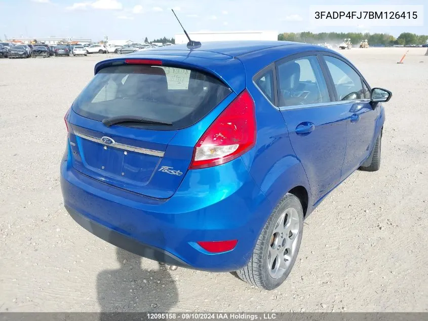 2011 Ford Fiesta Ses VIN: 3FADP4FJ7BM126415 Lot: 12095158