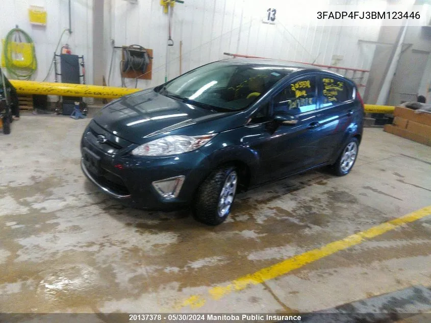 2011 Ford Fiesta Ses VIN: 3FADP4FJ3BM123446 Lot: 20137378