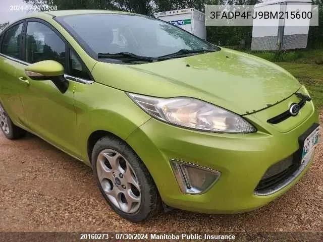 3FADP4FJ9BM215600 2011 Ford Fiesta Ses