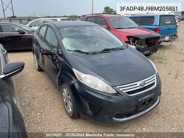 3FADP4BJ9BM205851 2011 Ford Fiesta Se