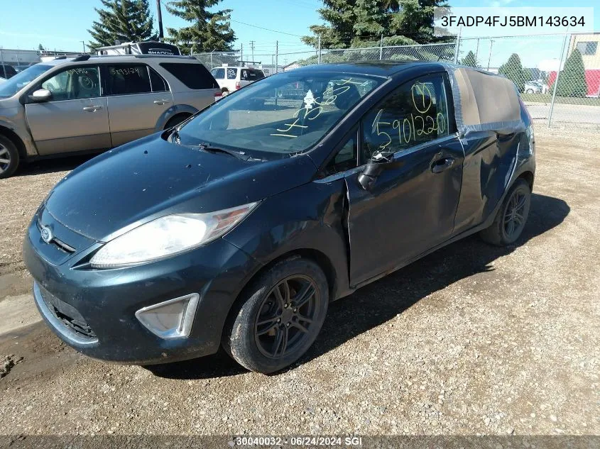 2011 Ford Fiesta Ses VIN: 3FADP4FJ5BM143634 Lot: 30040032