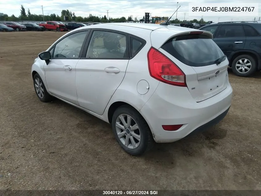 2011 Ford Fiesta Se VIN: 3FADP4EJ0BM224767 Lot: 30040120