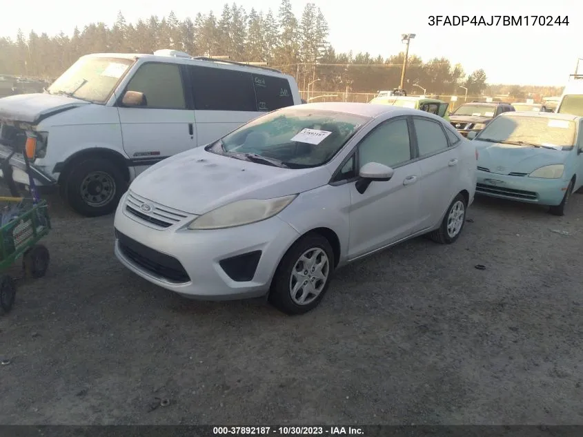 3FADP4AJ7BM170244 2011 Ford Fiesta S