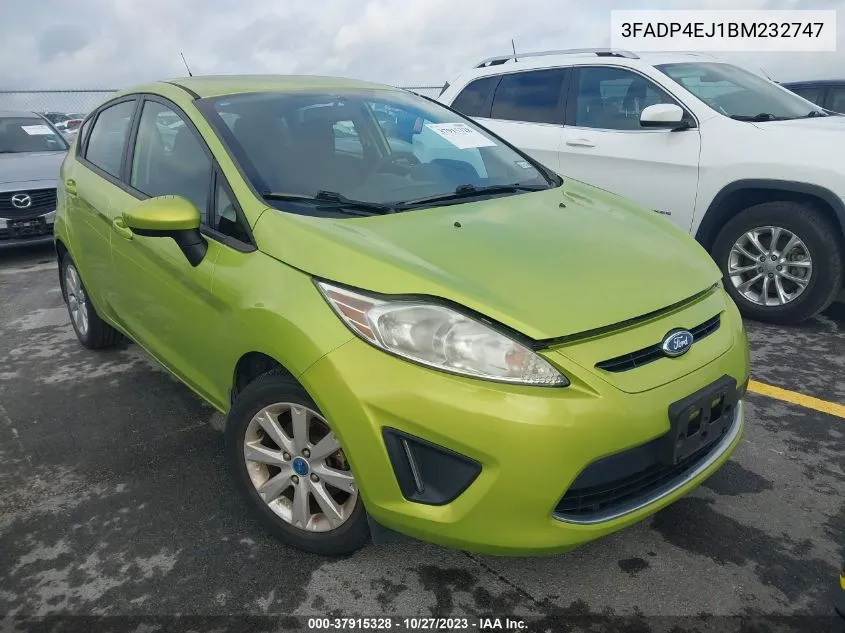 2011 Ford Fiesta Se VIN: 3FADP4EJ1BM232747 Lot: 37915328