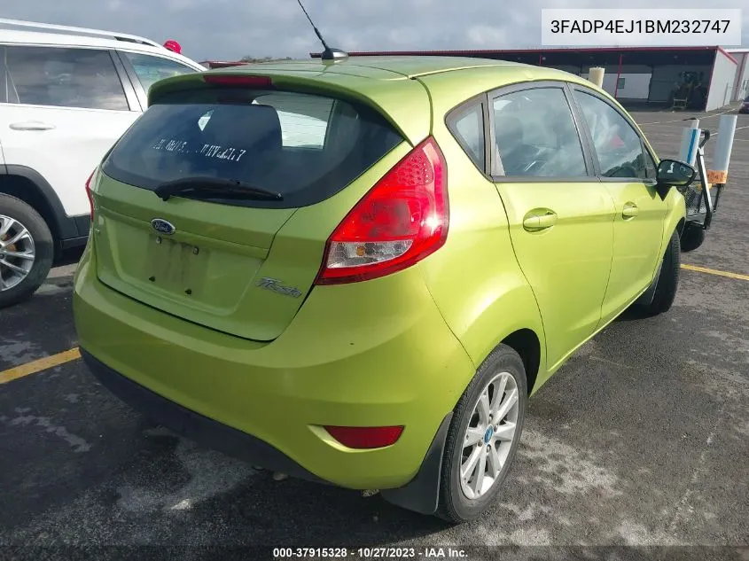 2011 Ford Fiesta Se VIN: 3FADP4EJ1BM232747 Lot: 37915328