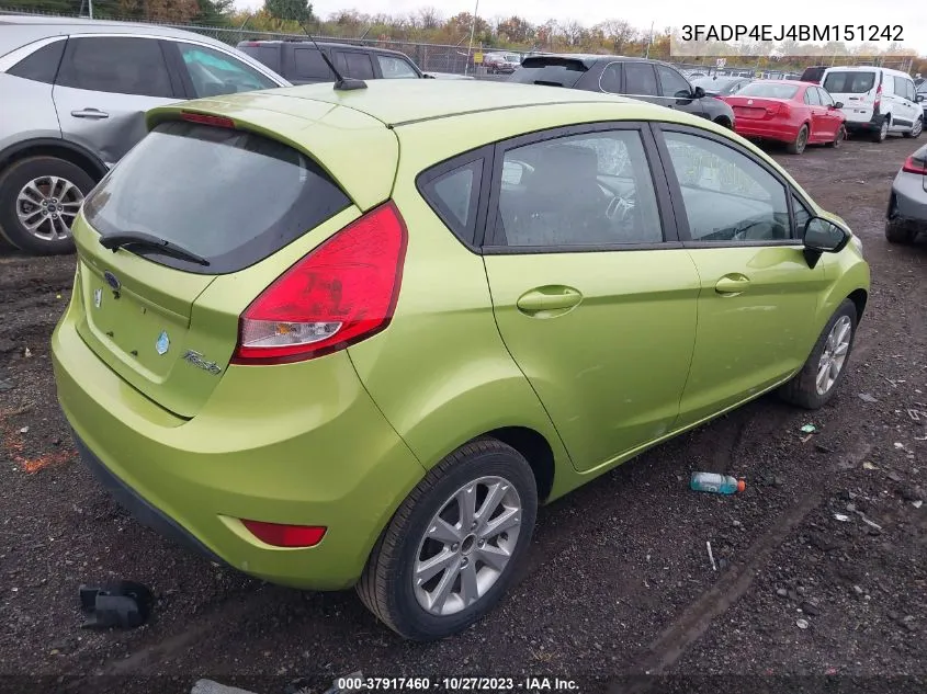 2011 Ford Fiesta Se VIN: 3FADP4EJ4BM151242 Lot: 37917460