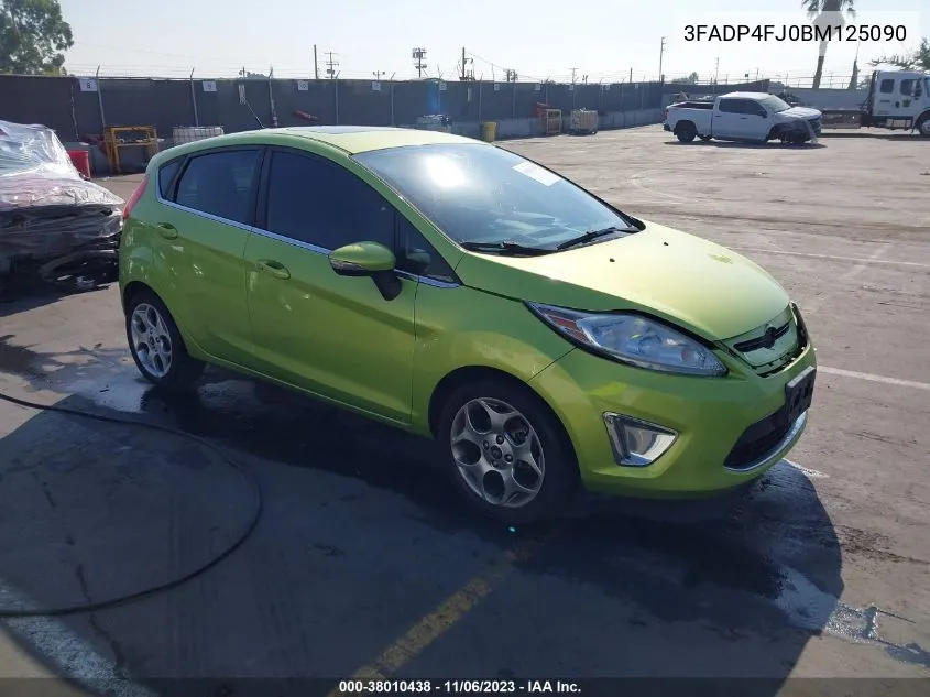 2011 Ford Fiesta Ses VIN: 3FADP4FJ0BM125090 Lot: 38010438