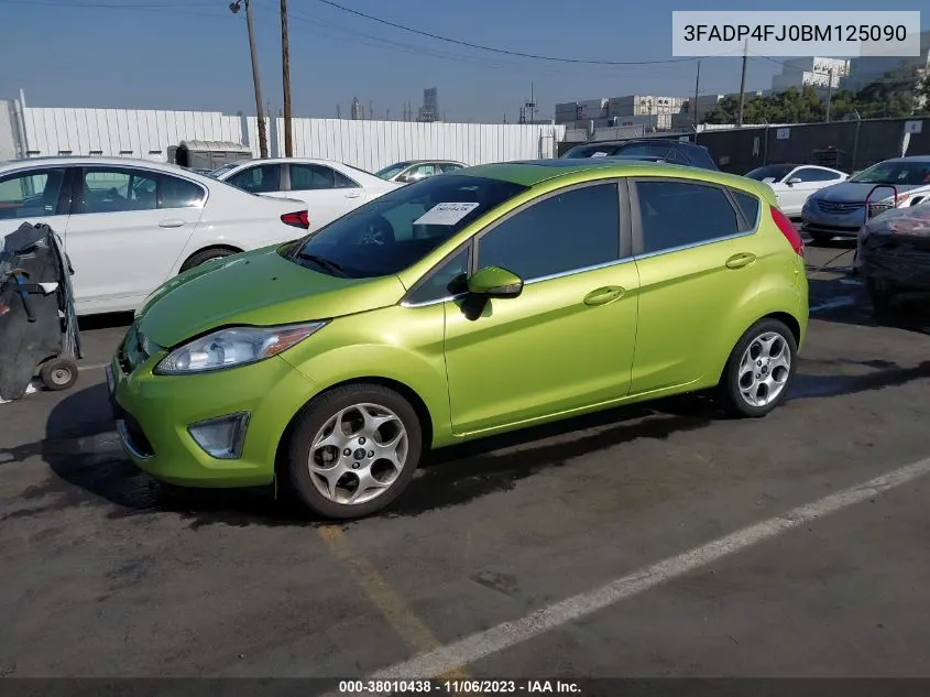 2011 Ford Fiesta Ses VIN: 3FADP4FJ0BM125090 Lot: 38010438