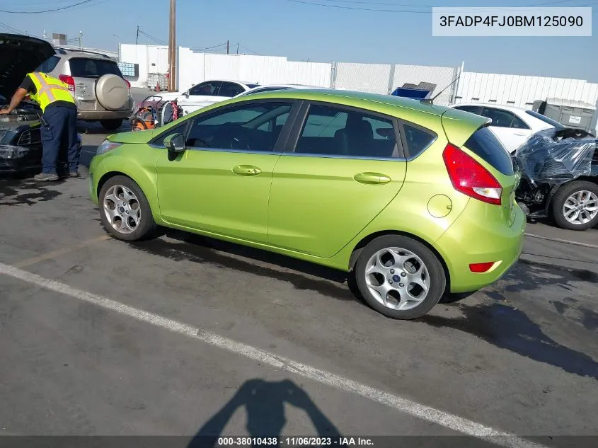 2011 Ford Fiesta Ses VIN: 3FADP4FJ0BM125090 Lot: 38010438