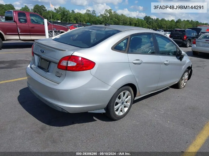 2011 Ford Fiesta Se VIN: 3FADP4BJ9BM144291 Lot: 39356295