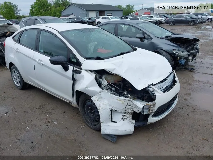 2011 Ford Fiesta Se VIN: 3FADP4BJ3BM186102 Lot: 39387783