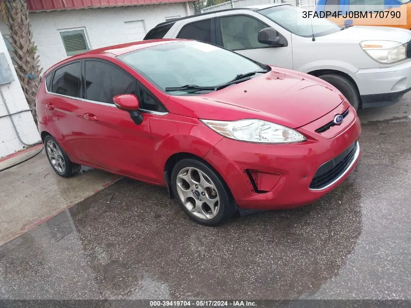 2011 Ford Fiesta Ses VIN: 3FADP4FJ0BM170790 Lot: 39419704