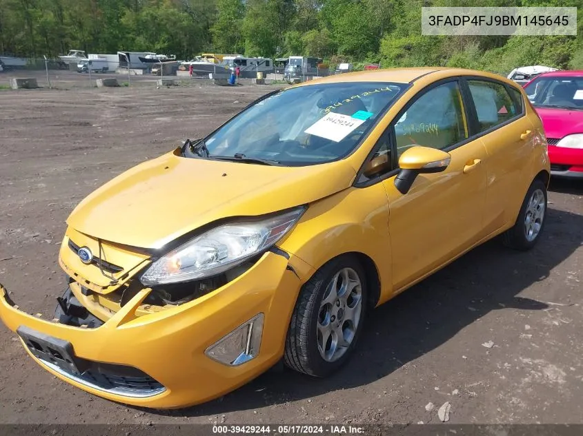 2011 Ford Fiesta Ses VIN: 3FADP4FJ9BM145645 Lot: 39429244