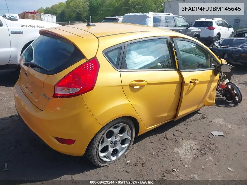 2011 Ford Fiesta Ses VIN: 3FADP4FJ9BM145645 Lot: 39429244