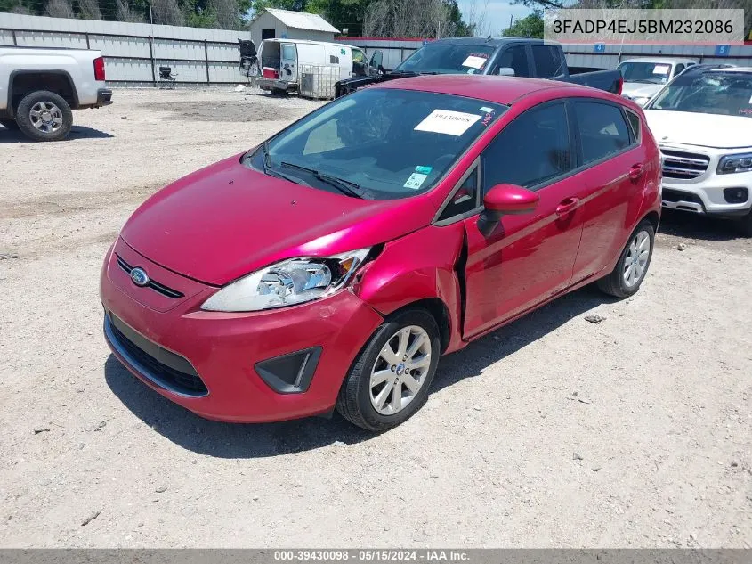 2011 Ford Fiesta Se VIN: 3FADP4EJ5BM232086 Lot: 39430098