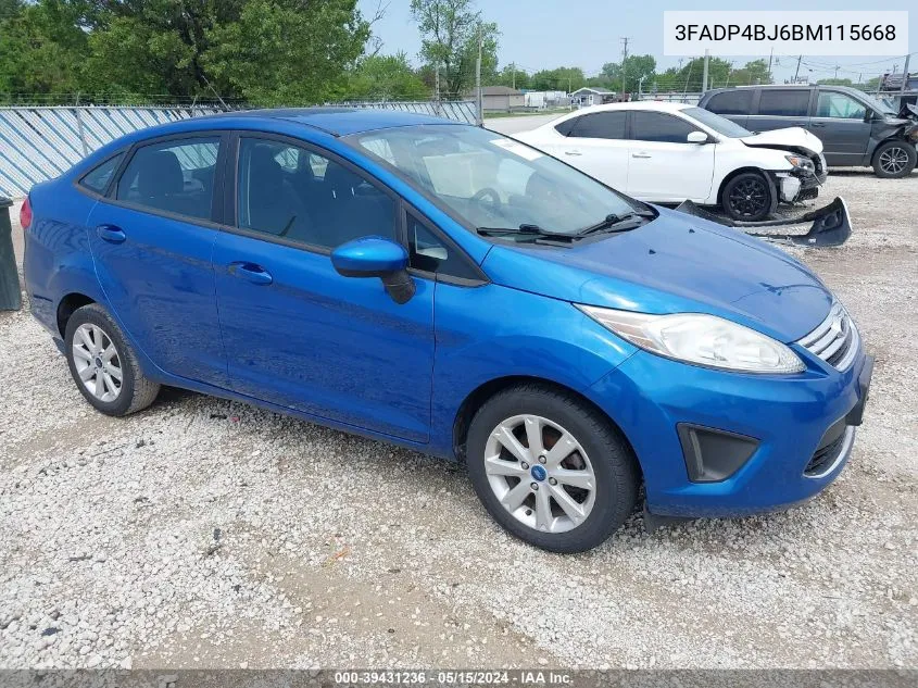 3FADP4BJ6BM115668 2011 Ford Fiesta Se