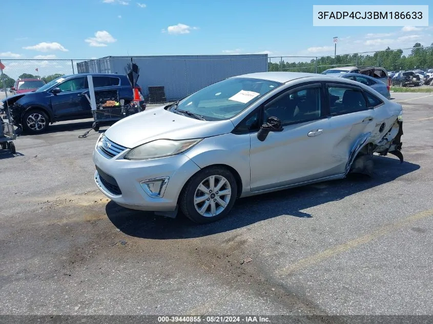 2011 Ford Fiesta Sel VIN: 3FADP4CJ3BM186633 Lot: 39440855