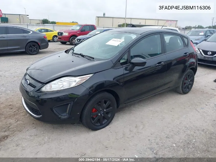 2011 Ford Fiesta Se VIN: 3FADP4EJ5BM116306 Lot: 39442194