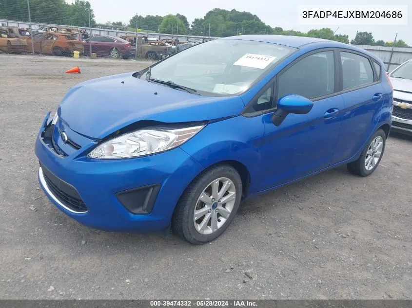 2011 Ford Fiesta Se VIN: 3FADP4EJXBM204686 Lot: 39474332