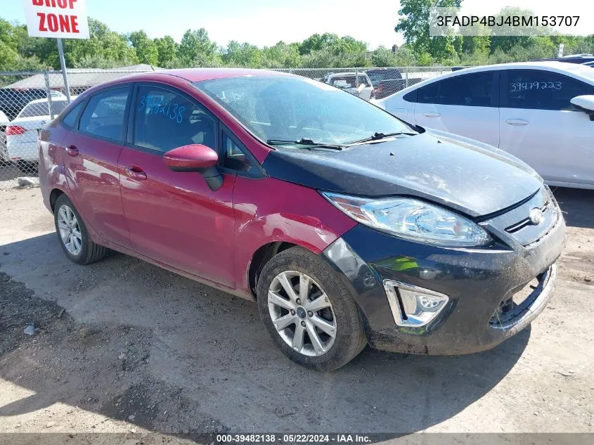 2011 Ford Fiesta Se VIN: 3FADP4BJ4BM153707 Lot: 39482138