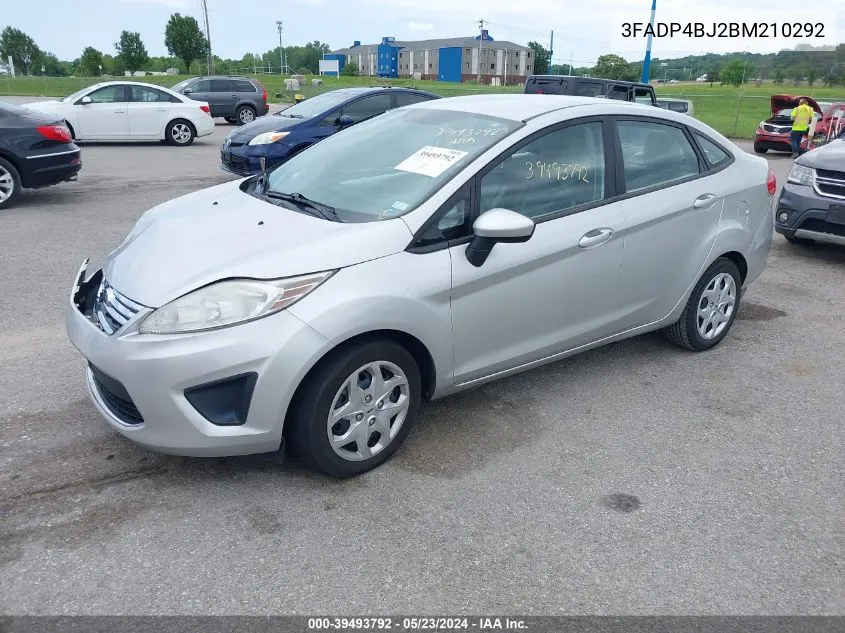 2011 Ford Fiesta Se VIN: 3FADP4BJ2BM210292 Lot: 39493792