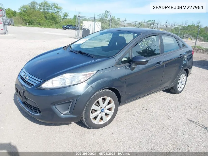 2011 Ford Fiesta Se VIN: 3FADP4BJ0BM227964 Lot: 39500921