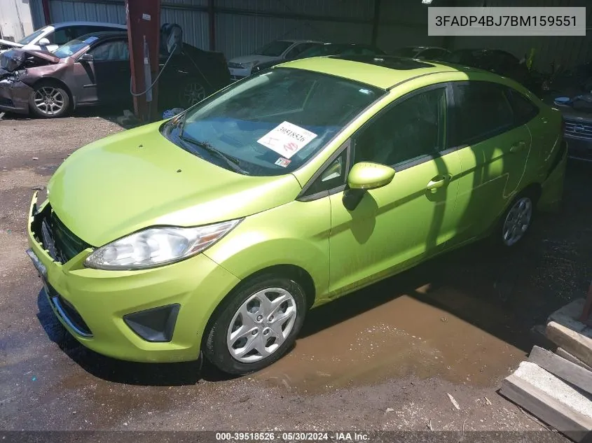 2011 Ford Fiesta Se VIN: 3FADP4BJ7BM159551 Lot: 39518526