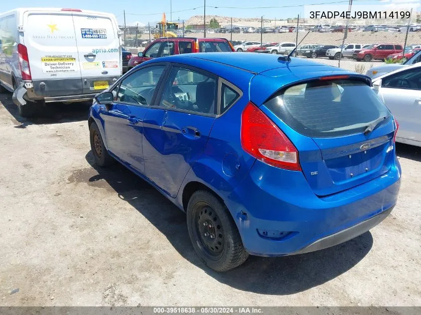 2011 Ford Fiesta Se VIN: 3FADP4EJ9BM114199 Lot: 39518638