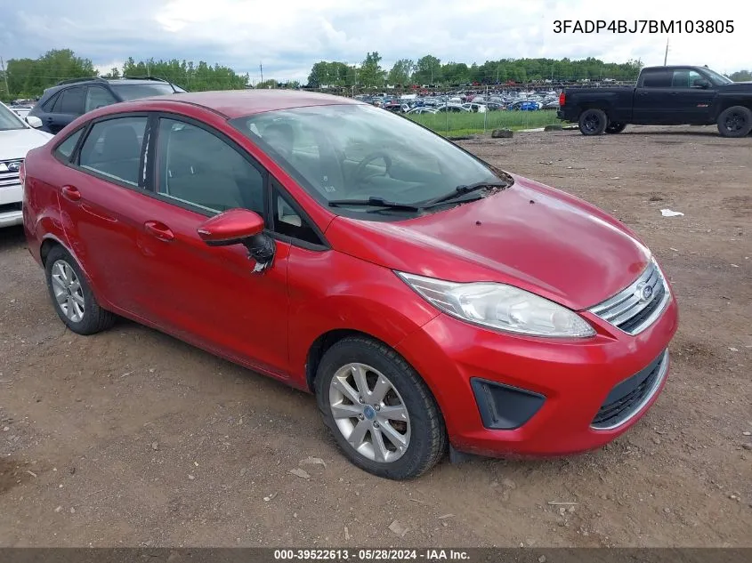 3FADP4BJ7BM103805 2011 Ford Fiesta Se