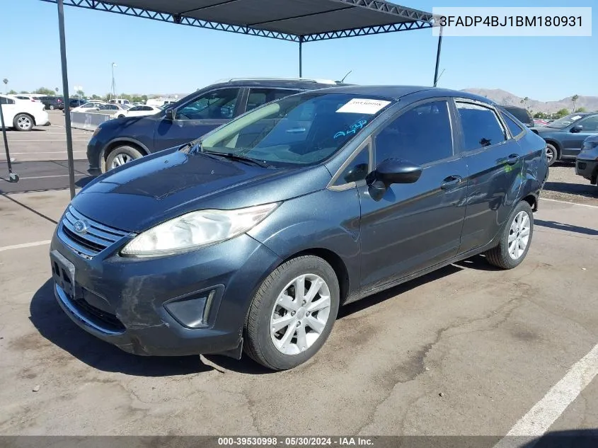 2011 Ford Fiesta Se VIN: 3FADP4BJ1BM180931 Lot: 39530998