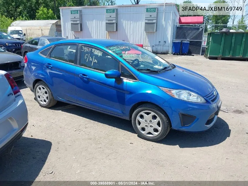 2011 Ford Fiesta S VIN: 3FADP4AJXBM169749 Lot: 39558901