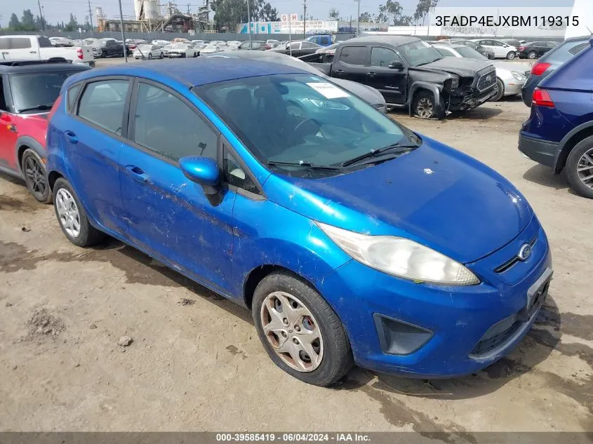 2011 Ford Fiesta Se VIN: 3FADP4EJXBM119315 Lot: 39585419