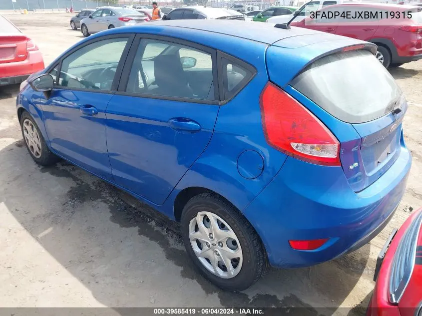 3FADP4EJXBM119315 2011 Ford Fiesta Se