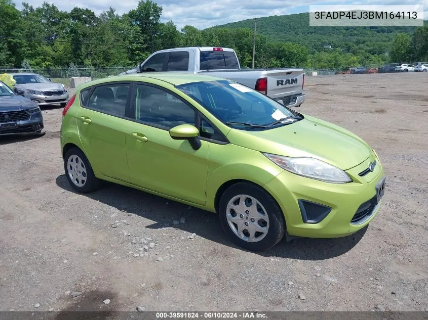 2011 Ford Fiesta Se VIN: 3FADP4EJ3BM164113 Lot: 39591824