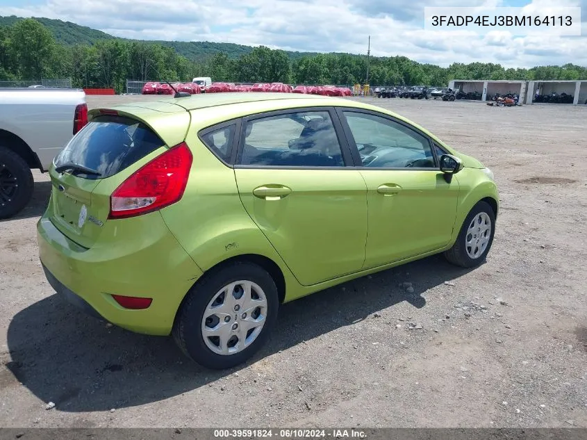 2011 Ford Fiesta Se VIN: 3FADP4EJ3BM164113 Lot: 39591824