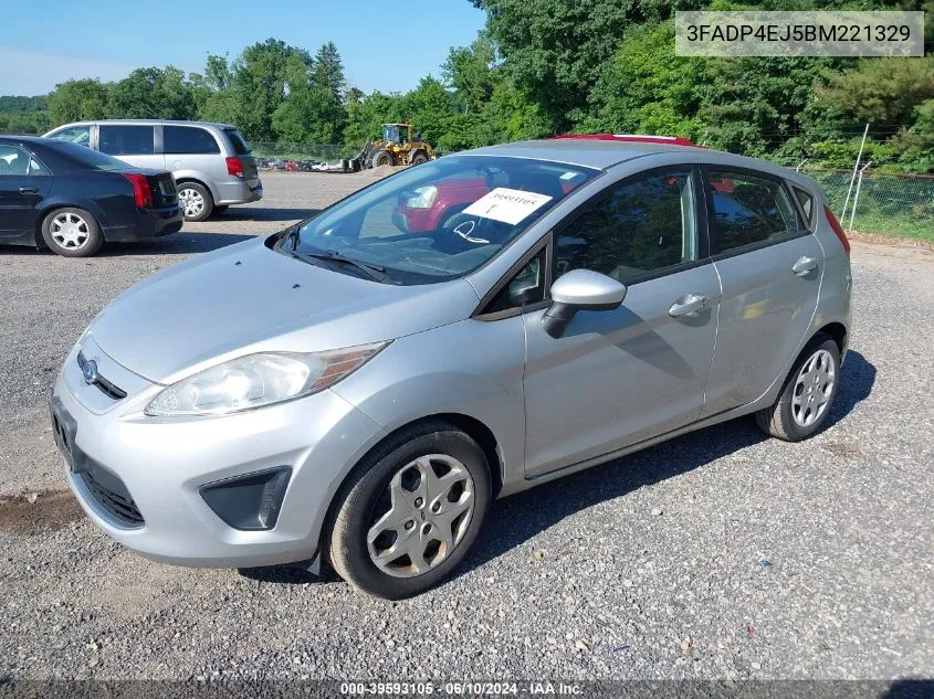 2011 Ford Fiesta Se VIN: 3FADP4EJ5BM221329 Lot: 39593105