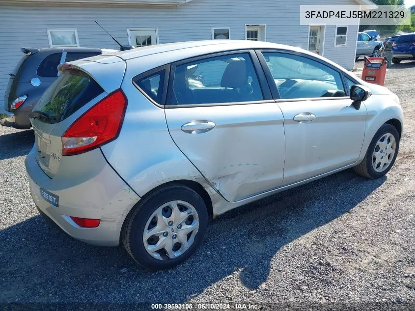 2011 Ford Fiesta Se VIN: 3FADP4EJ5BM221329 Lot: 39593105