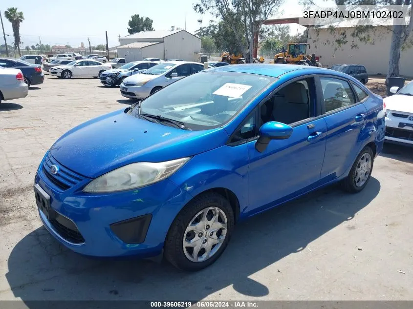 3FADP4AJ0BM102402 2011 Ford Fiesta S