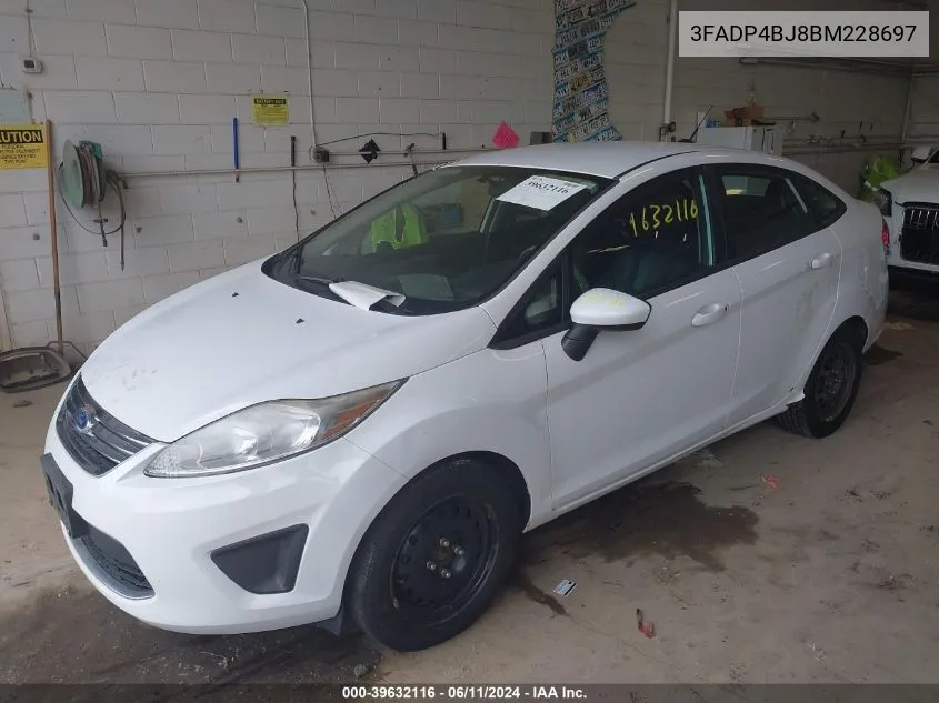 2011 Ford Fiesta Se VIN: 3FADP4BJ8BM228697 Lot: 39632116