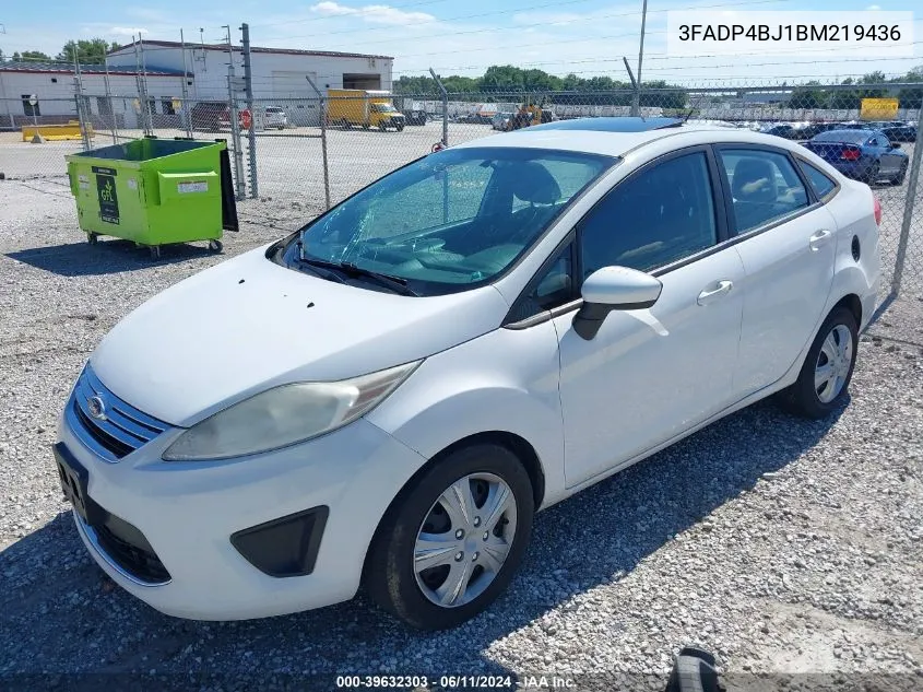 3FADP4BJ1BM219436 2011 Ford Fiesta Se