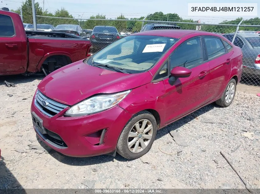 2011 Ford Fiesta Se VIN: 3FADP4BJ4BM121257 Lot: 39633168